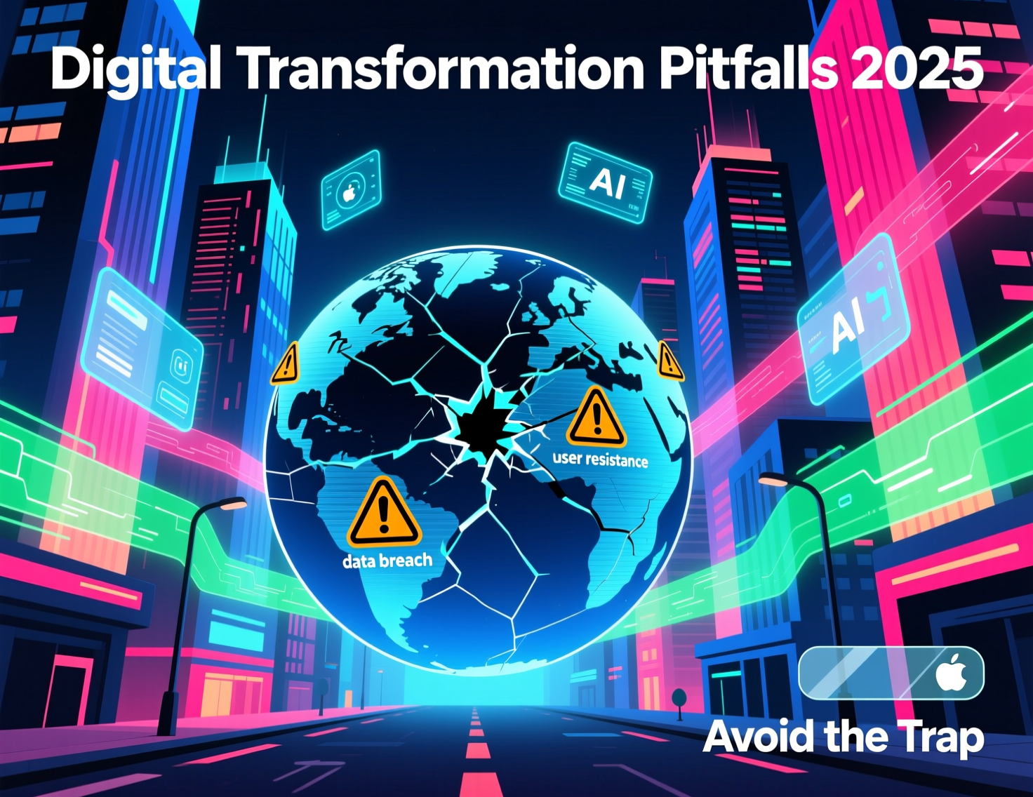 Digital transformation failures caused by strategy, execution, and people gaps