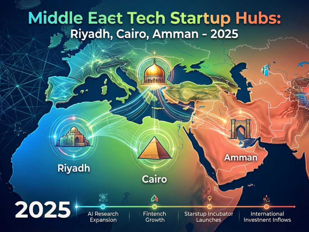 Beyond Dubai: GCC Middle East Tech Startup Hubs - 2025