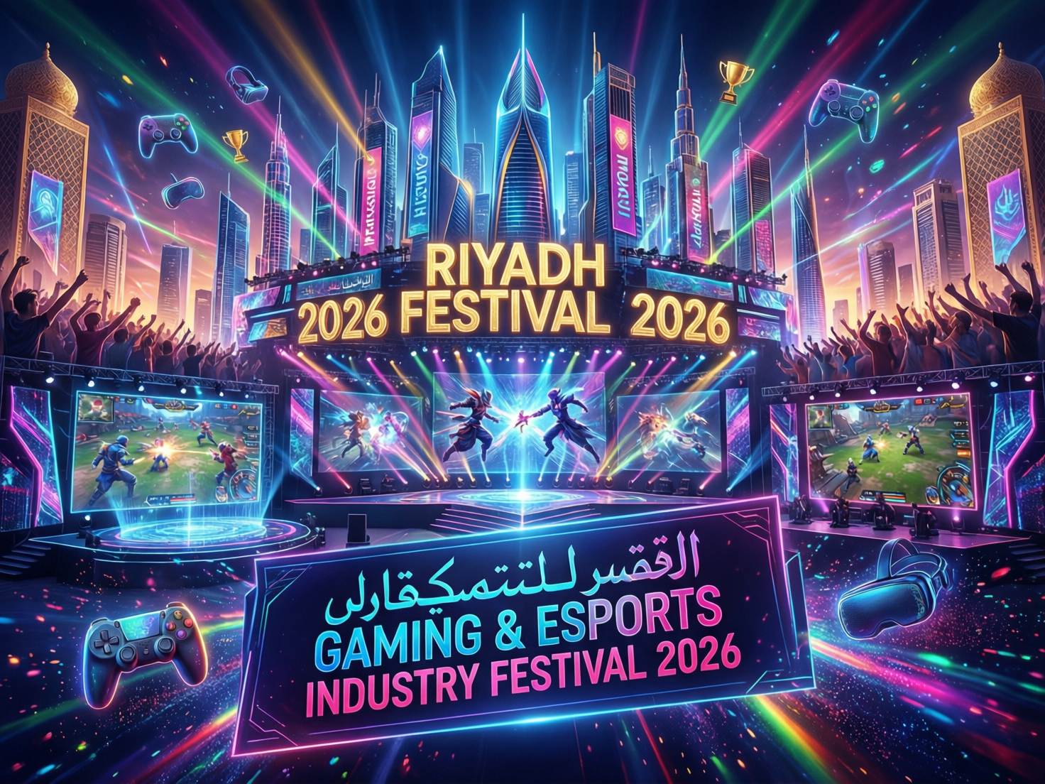 Esports arena in Riyadh showcasing the Middle East gaming and esports industry boom