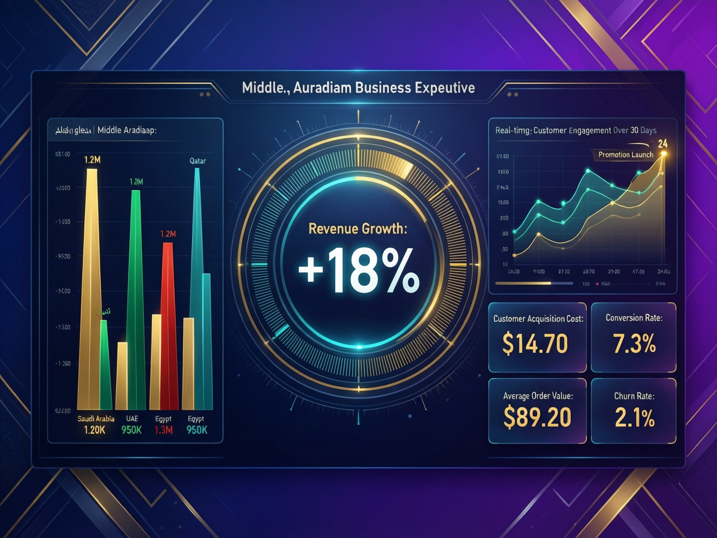 data-analytics-business-intelligence-middle-east-ceo-dashboard.png CEO reviewing bilingual data analytics and business intelligence dashboard in the Middle East