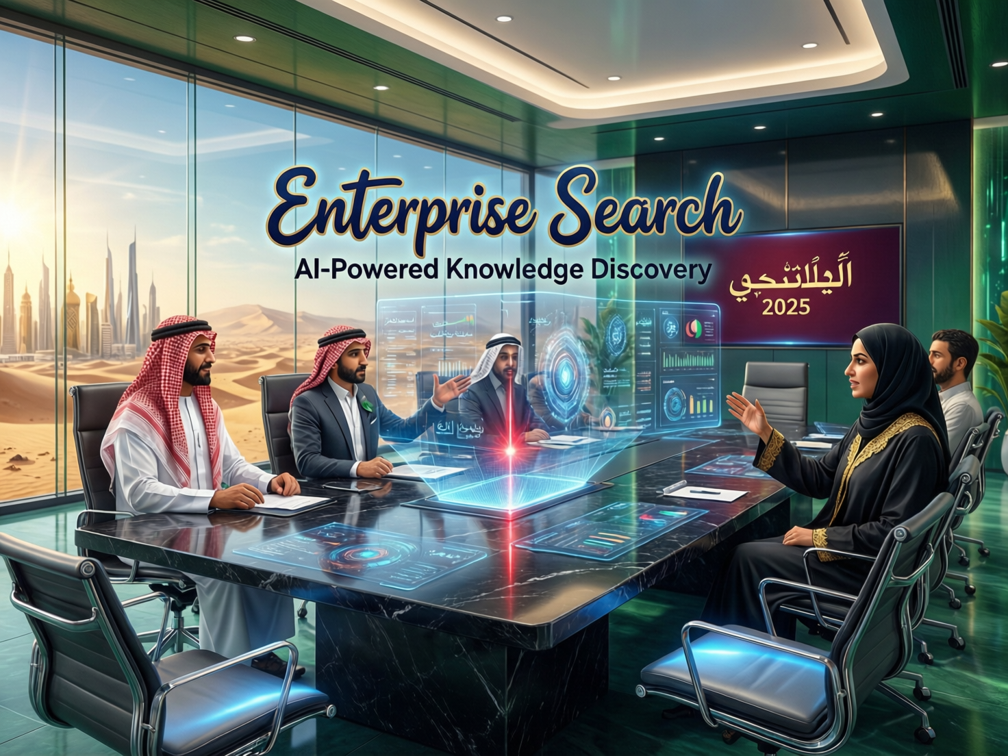 CIOs discussing enterprise search in Arabic strategy for GCC organizations