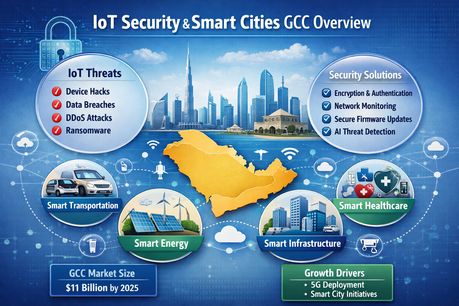 IoT security in smart cities across Saudi Arabia UAE and Qatar