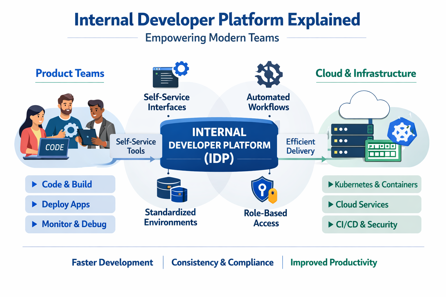 Internal developer platform architecture for modern teams in the US, UK, and EU