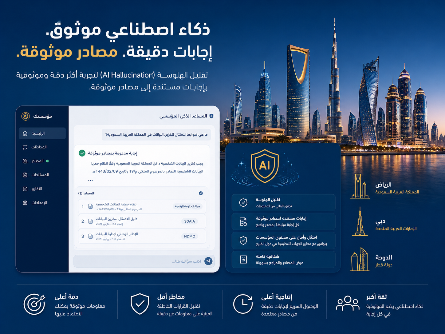 Arabic AI hallucination reduction workflow for Saudi, UAE, and Qatar enterprises