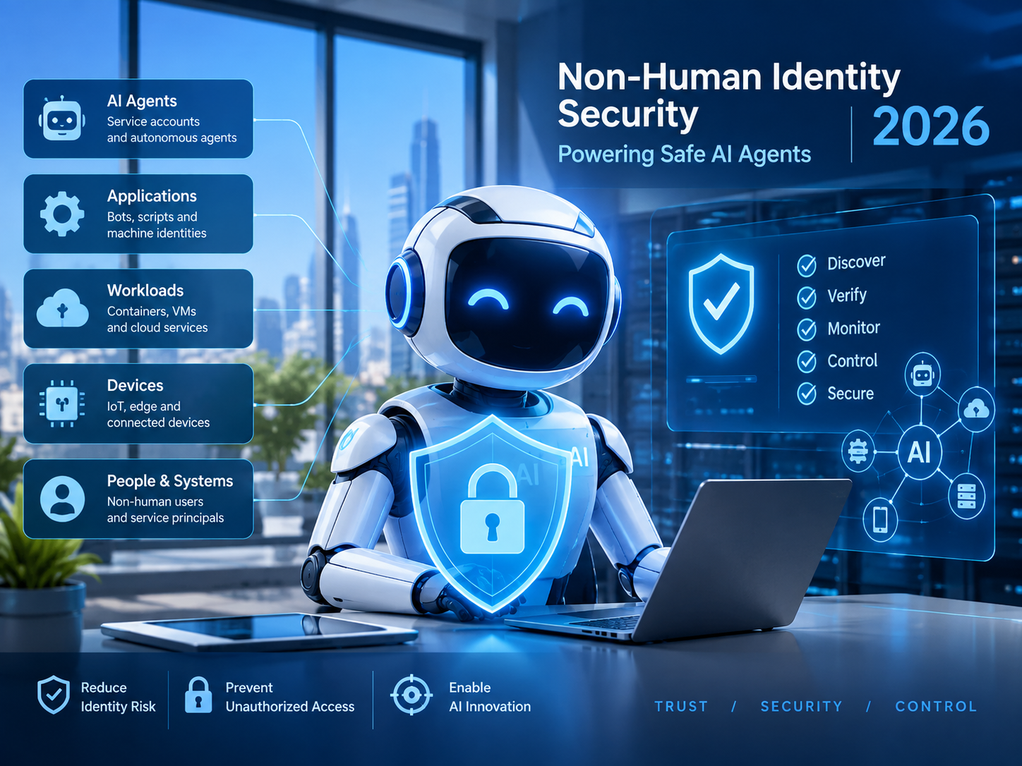 Non-human identity security architecture for AI agents in 2026