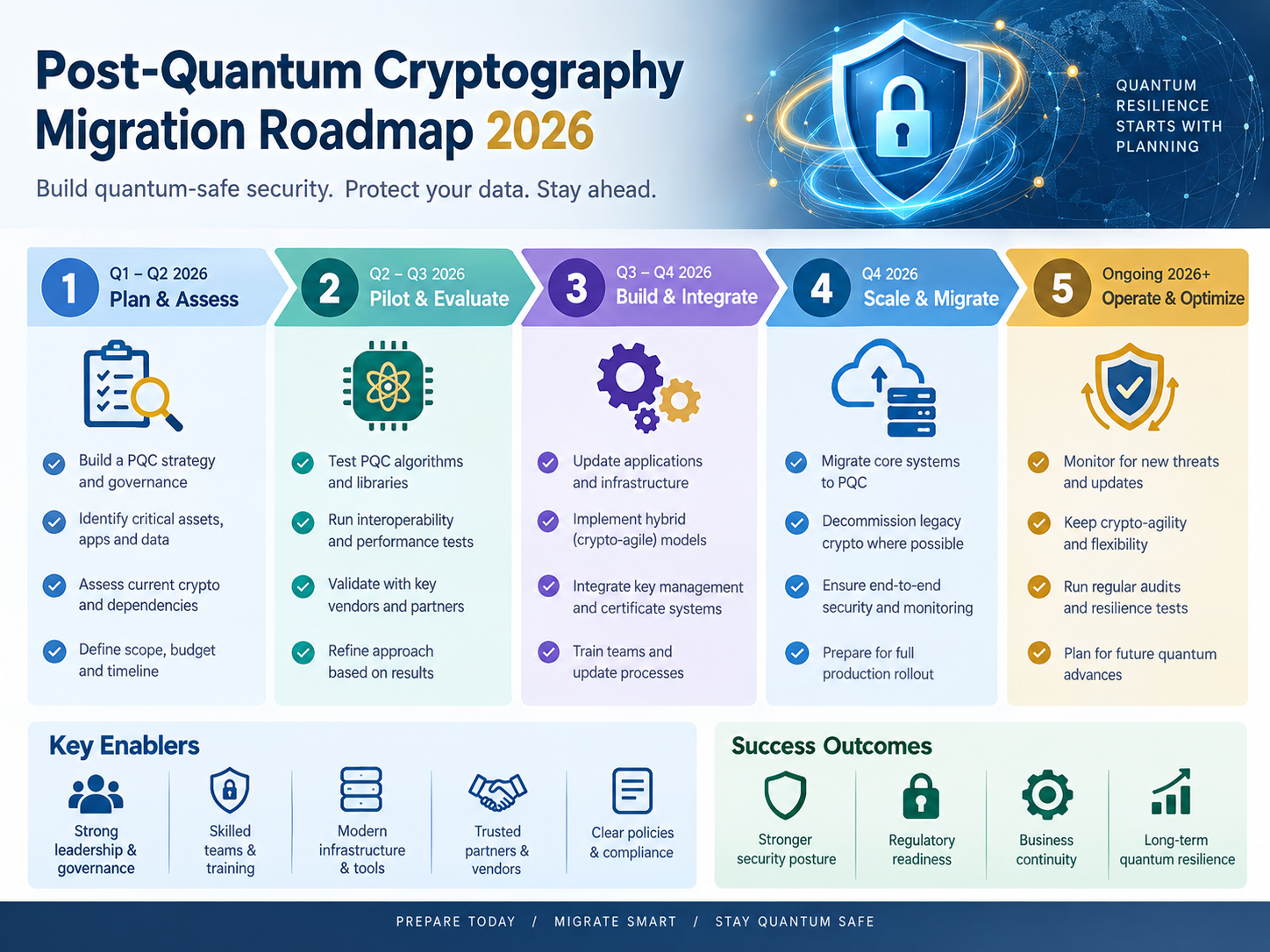 Post-quantum cryptography migration roadmap 2026 from discovery to governance