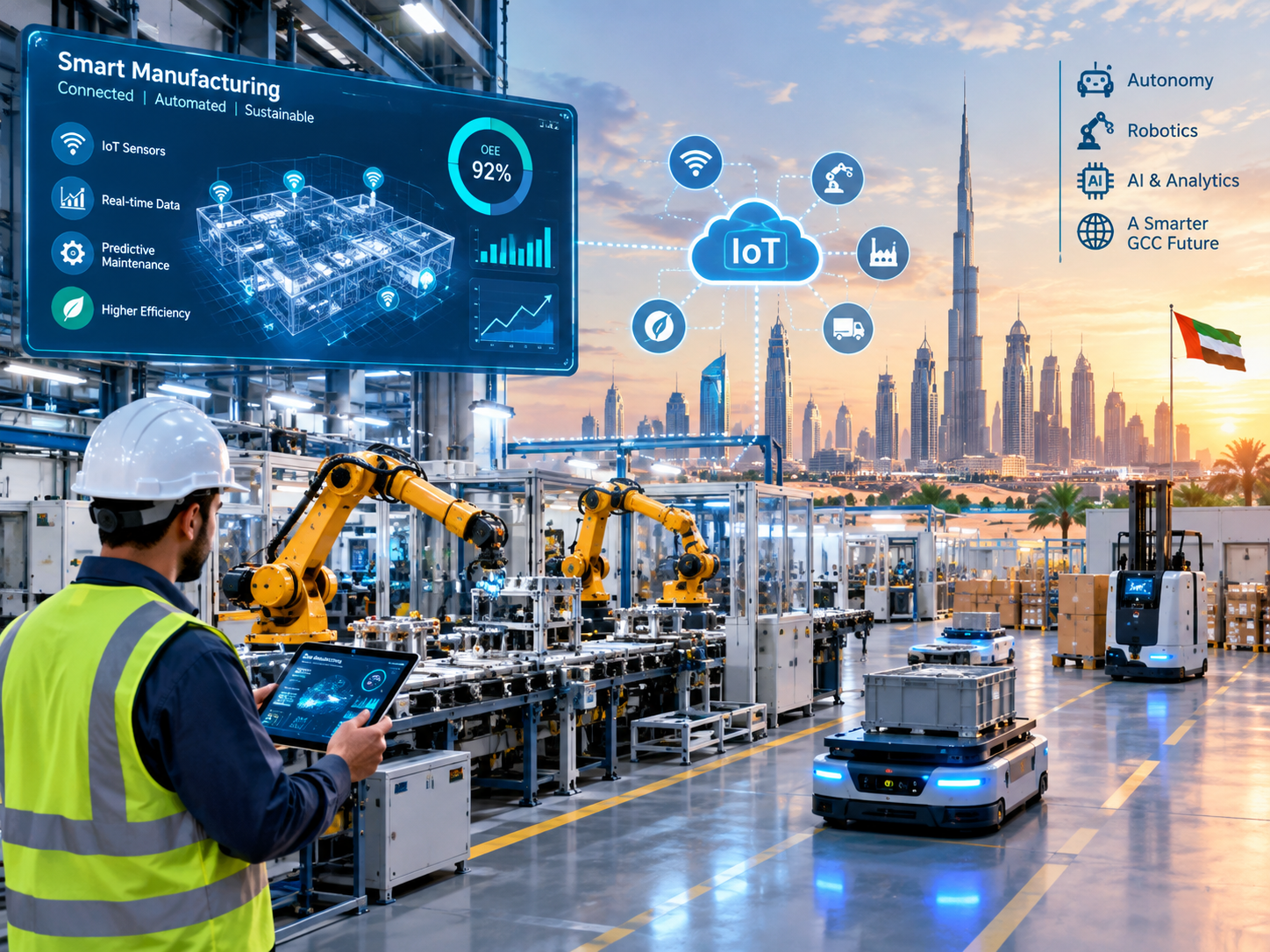 Smart manufacturing GCC journey from IoT sensors to autonomous operations