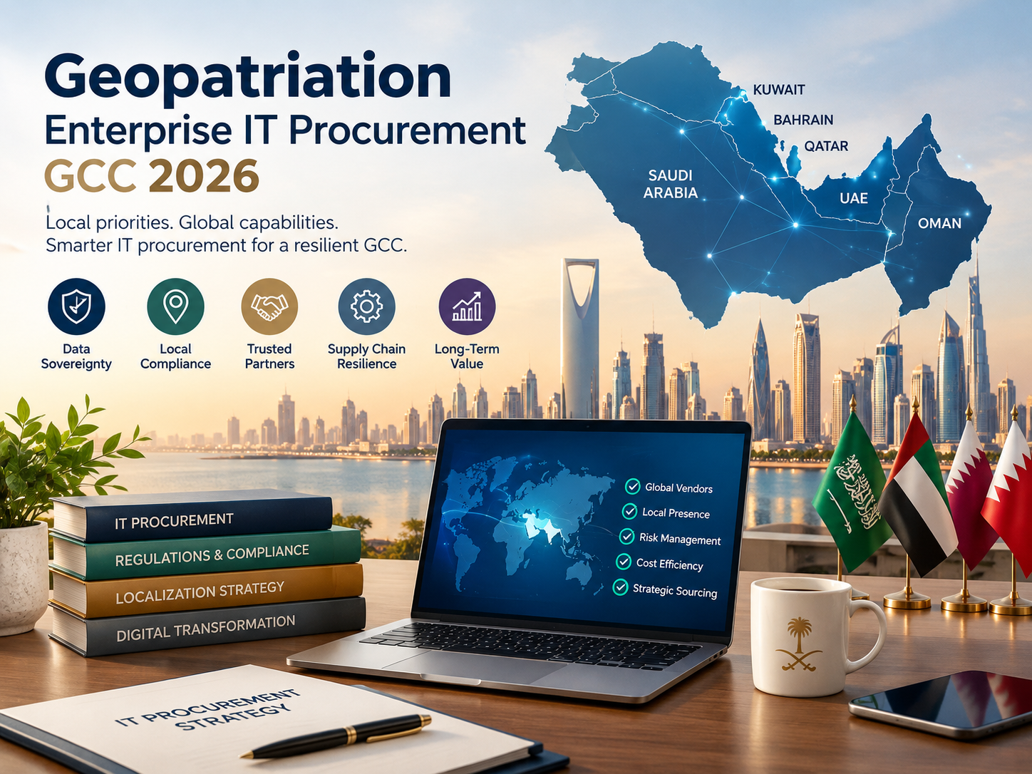 Geopatriation in enterprise IT procurement across Saudi Arabia, UAE and Qatar.