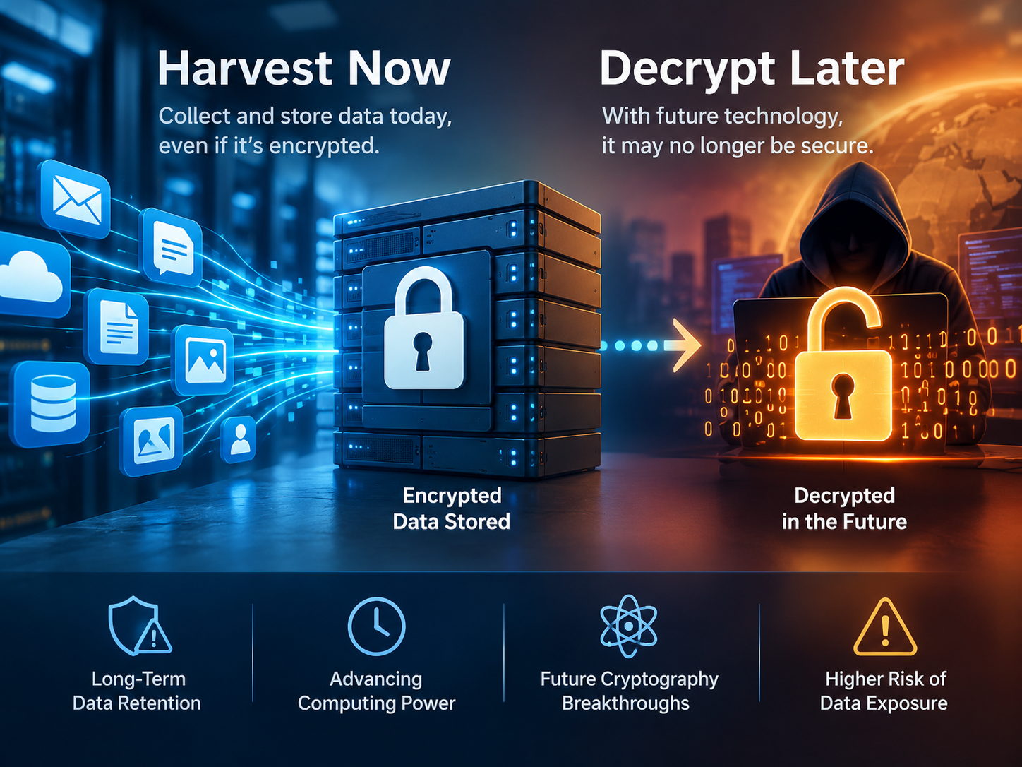 Harvest Now Decrypt Later data retention and quantum-risk timeline